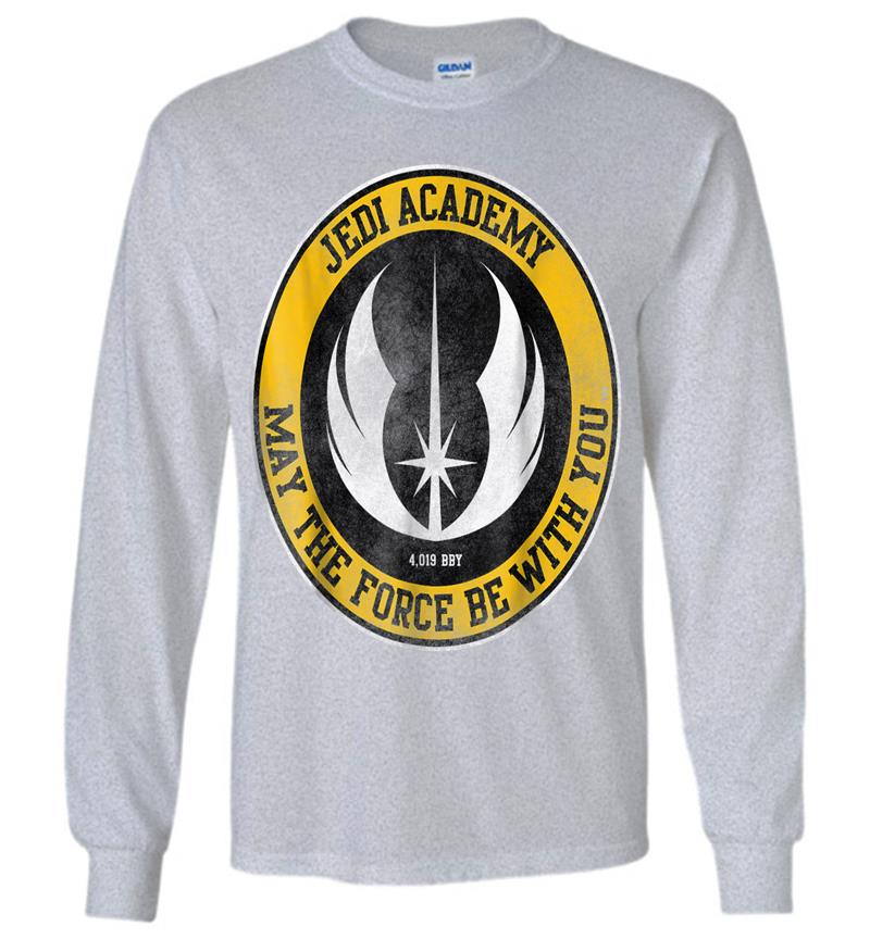 Inktee Store - Star Wars Jedi Academy Gold Emblem Graphic Long Sleeve T-Shirt Image