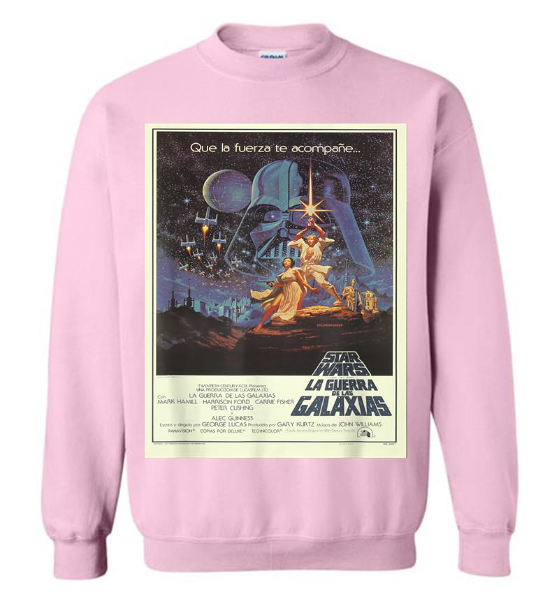 Inktee Store - Star Wars La Guerra De Las Galaxias Movie Poster Sweatshirt Image