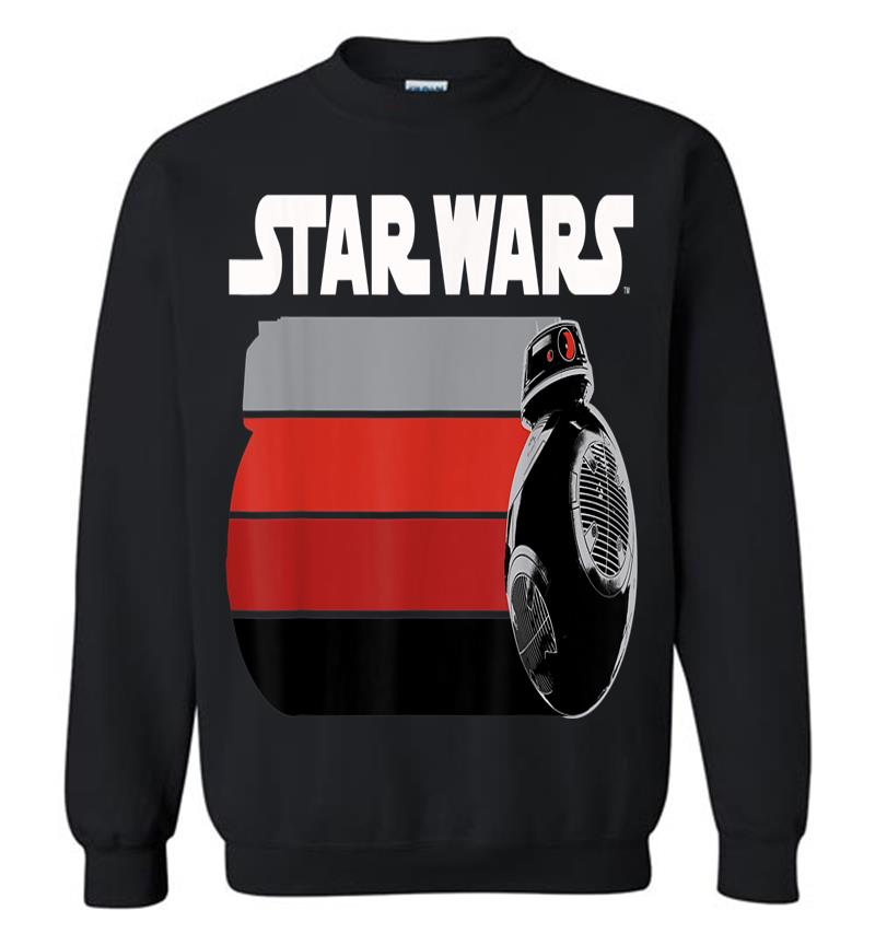 Star Wars Last Jedi Bb-9E Rolling Stripes Graphic Sweatshirt