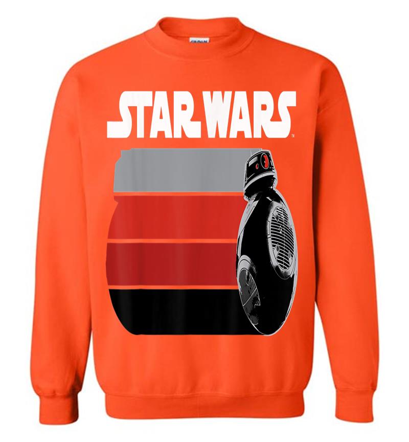 Inktee Store - Star Wars Last Jedi Bb-9E Rolling Stripes Graphic Sweatshirt Image