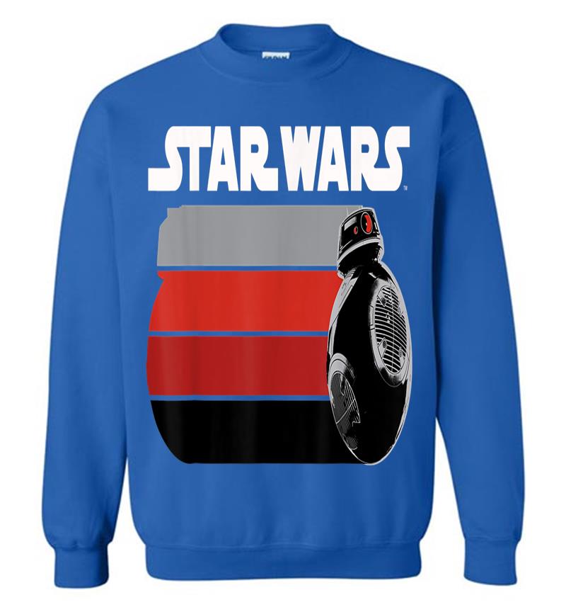 Inktee Store - Star Wars Last Jedi Bb-9E Rolling Stripes Graphic Sweatshirt Image