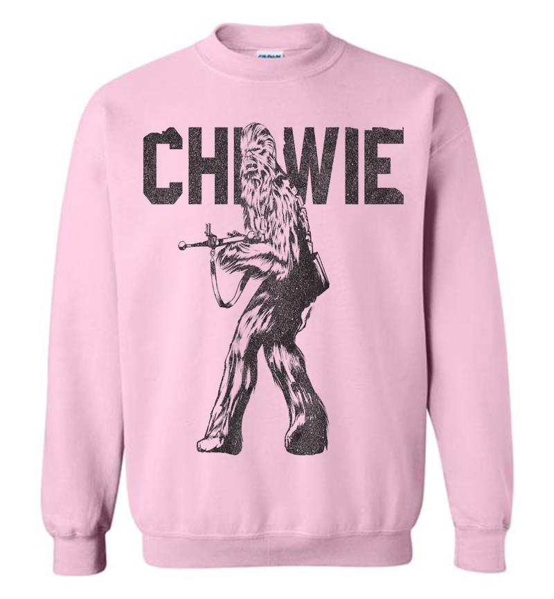 Inktee Store - Star Wars Last Jedi Chewie Distressed Vintage Sweatshirt Image