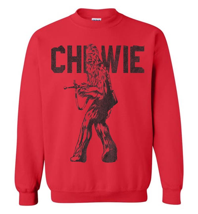 Inktee Store - Star Wars Last Jedi Chewie Distressed Vintage Sweatshirt Image