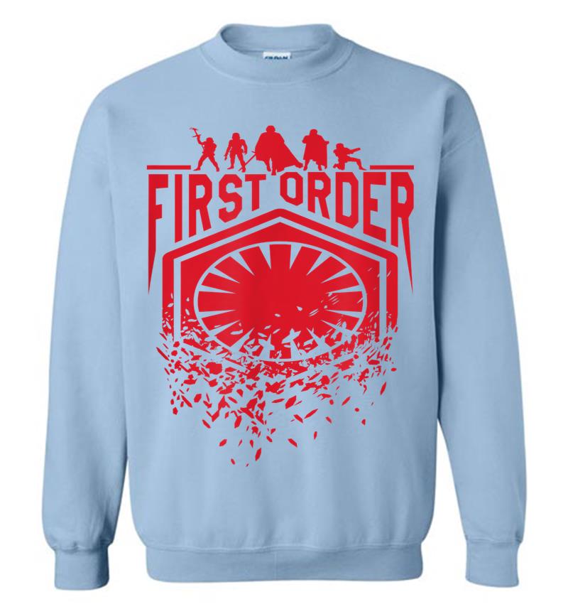 Inktee Store - Star Wars Last Jedi First Order Red Fracture Graphic Sweatshirt Image