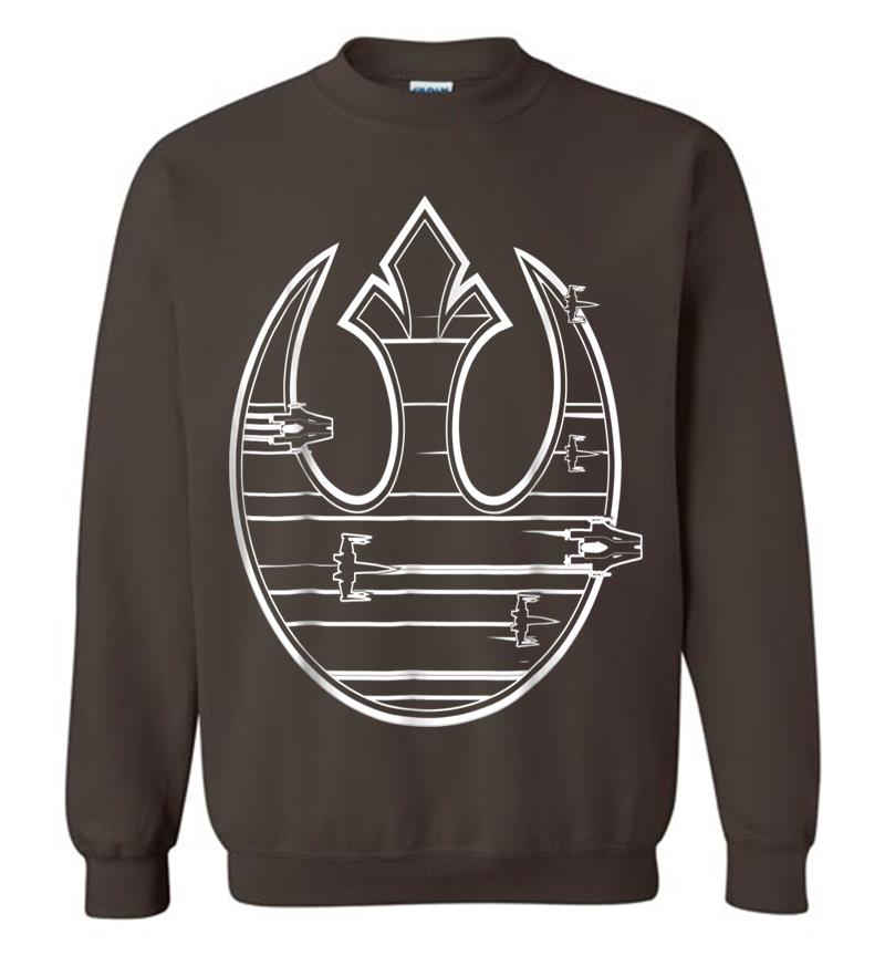 Inktee Store - Star Wars Last Jedi Rebel Resistance Ship Logo Sweatshirt Image