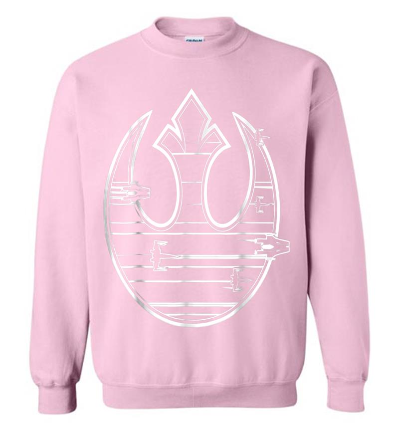 Inktee Store - Star Wars Last Jedi Rebel Resistance Ship Logo Sweatshirt Image