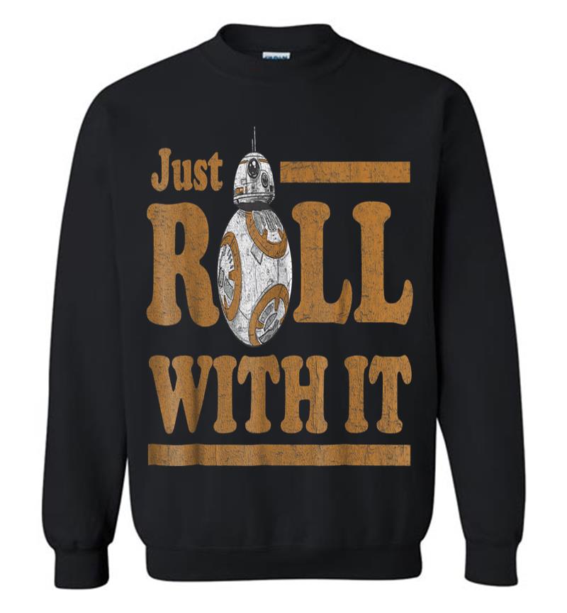 Star Wars Last Jedi Retro Just Roll Bb-8 Graphic Sweatshirt