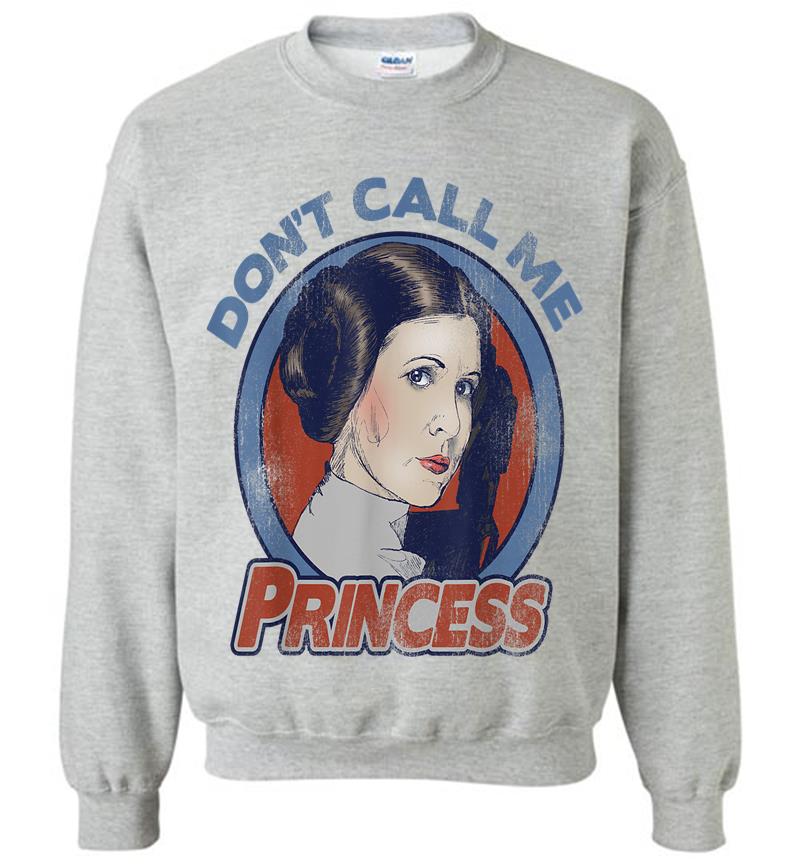 Inktee Store - Star Wars Leia Don'T Call Me Princess Graphic C1 Sweatshirt Image