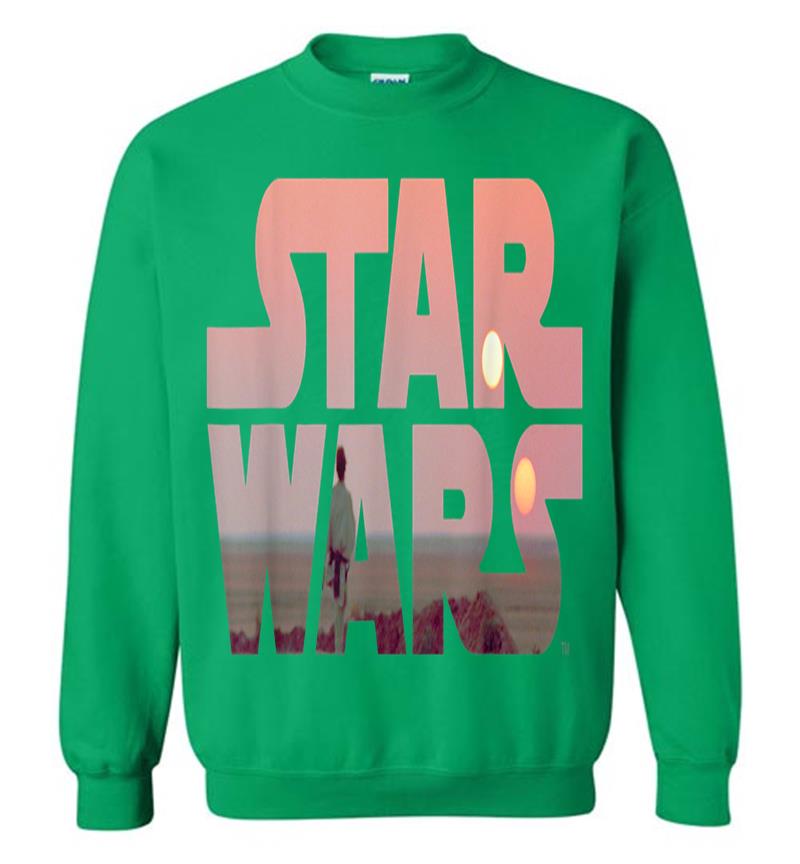 Inktee Store - Star Wars Logo Luke Skywalker Tatooine Sweatshirt Image