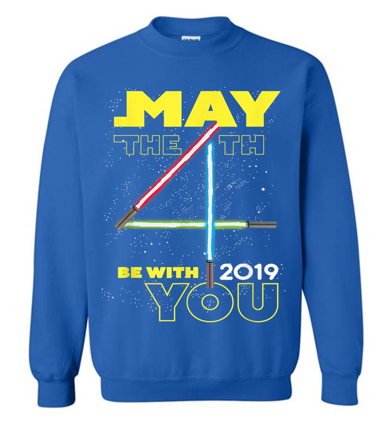 Inktee Store - Star Wars May The 4Th Be With You 2019 Lightsabers Sweatshirt Image