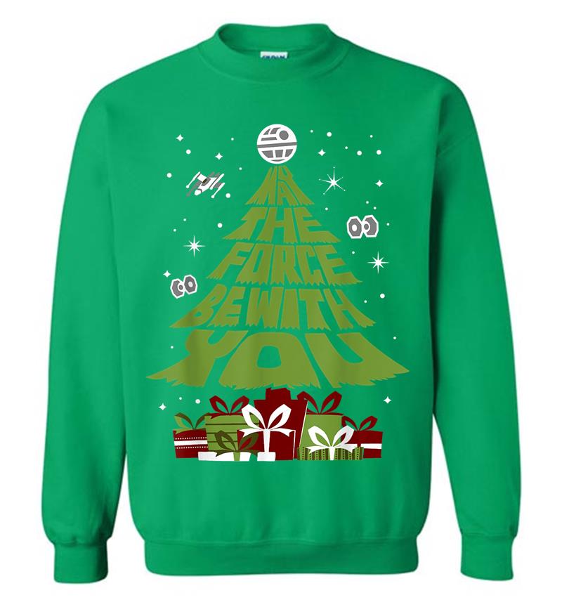 Inktee Store - Star Wars May The Force Be With You Christmas Tree Sweatshirt Image