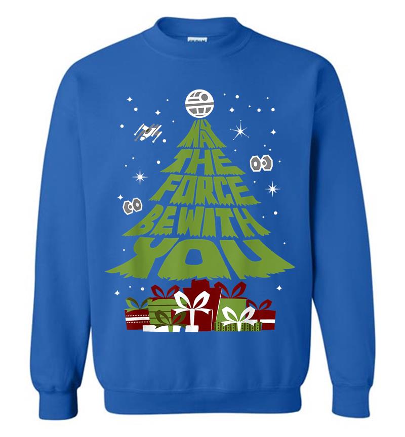 Inktee Store - Star Wars May The Force Be With You Christmas Tree Sweatshirt Image