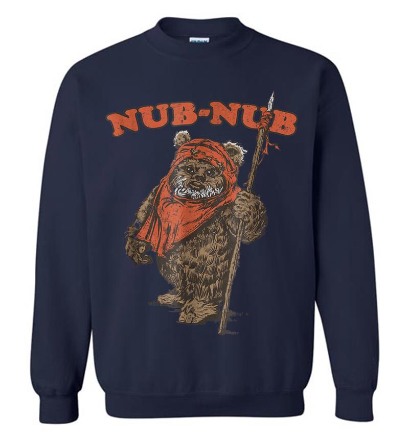 Inktee Store - Star Wars Nub-Nub Ewok Vintage Camp Graphic Sweatshirt Image