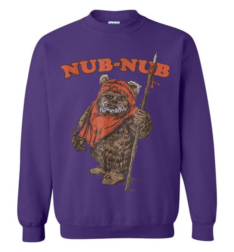 Inktee Store - Star Wars Nub-Nub Ewok Vintage Camp Graphic Sweatshirt Image