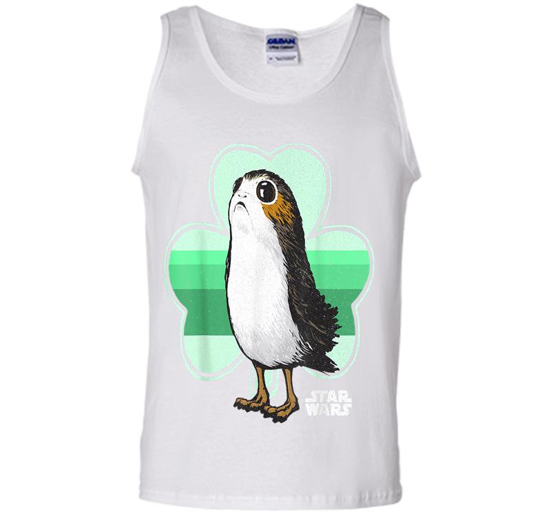 Inktee Store - Star Wars Porg Clover Saint Patrick'S Day Graphic Mens Tank Top Image