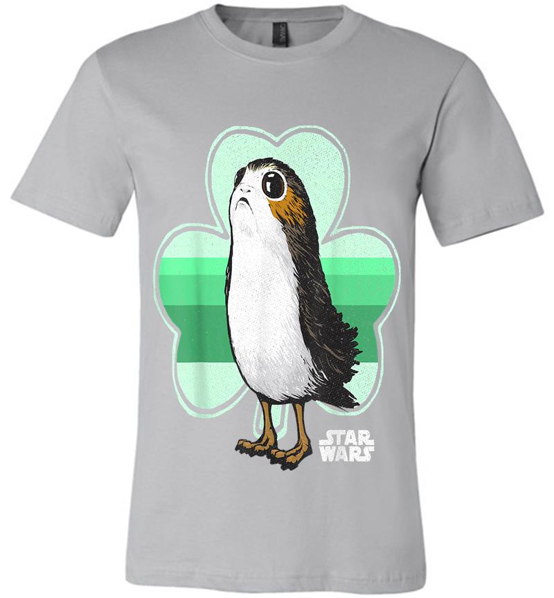 Inktee Store - Star Wars Porg Clover Saint Patrick'S Day Graphic Premium T-Shirt Image