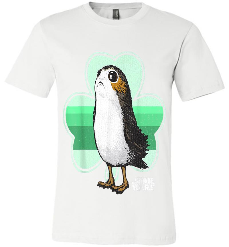 Inktee Store - Star Wars Porg Clover Saint Patrick'S Day Graphic Premium T-Shirt Image