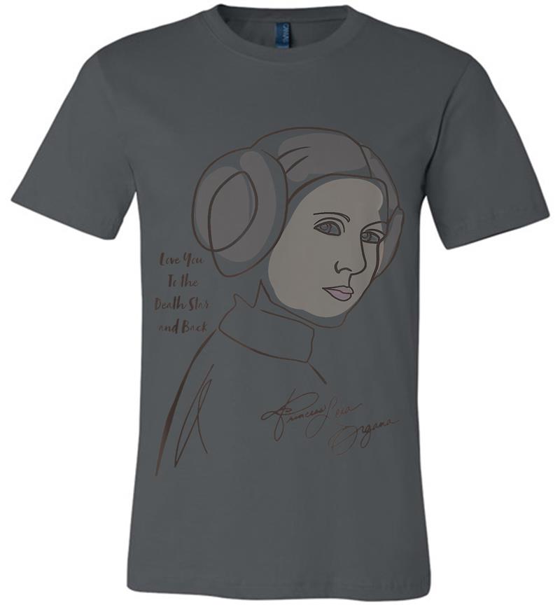 Star Wars Princess Leia Death Star Love Premium T-Shirt