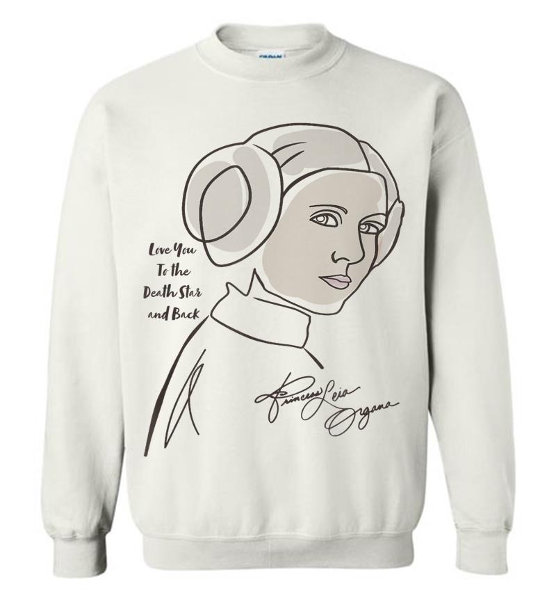 Inktee Store - Star Wars Princess Leia Death Star Love Sweatshirt Image