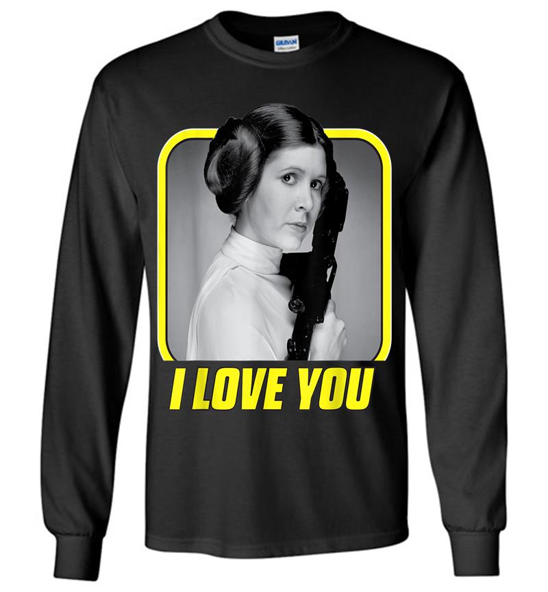 Star Wars Princess Leia I Love You Valentine'S Day Long Sleeve T-Shirt