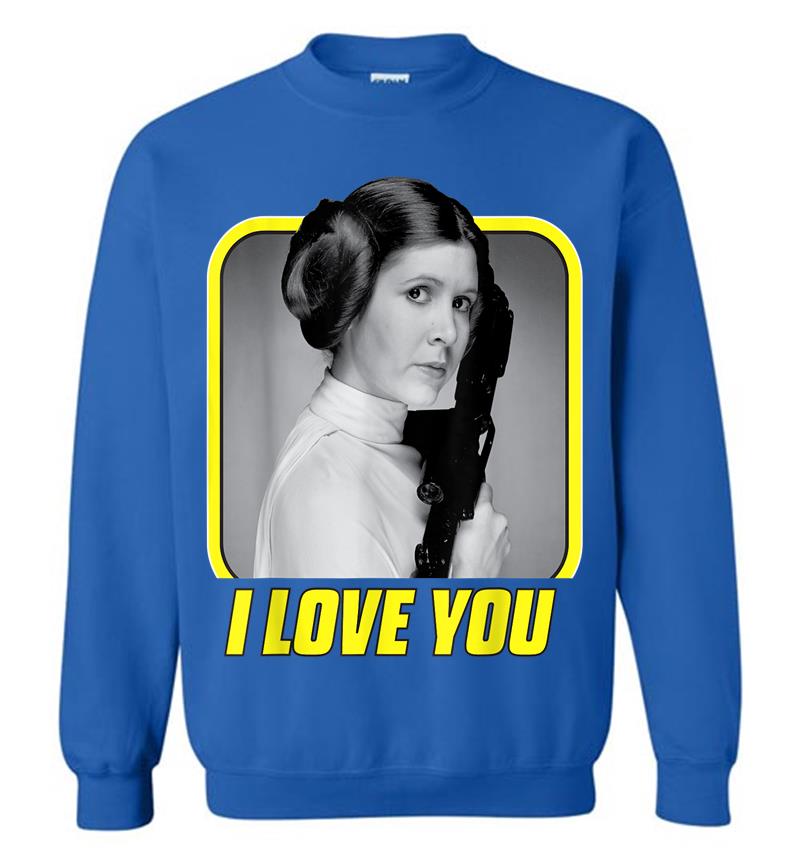 Inktee Store - Star Wars Princess Leia I Love You Valentine'S Day Sweatshirt Image