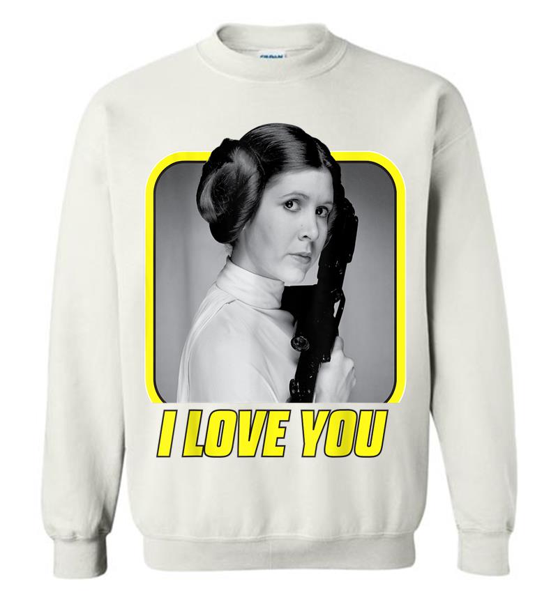 Inktee Store - Star Wars Princess Leia I Love You Valentine'S Day Sweatshirt Image