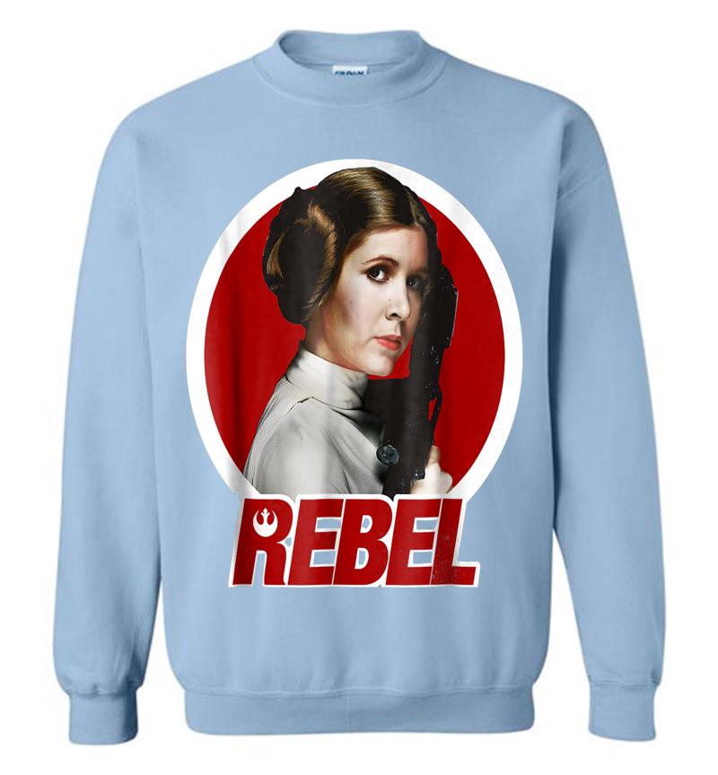 Inktee Store - Star Wars Princess Leia Original Rebel Badge Graphic Sweatshirt Image