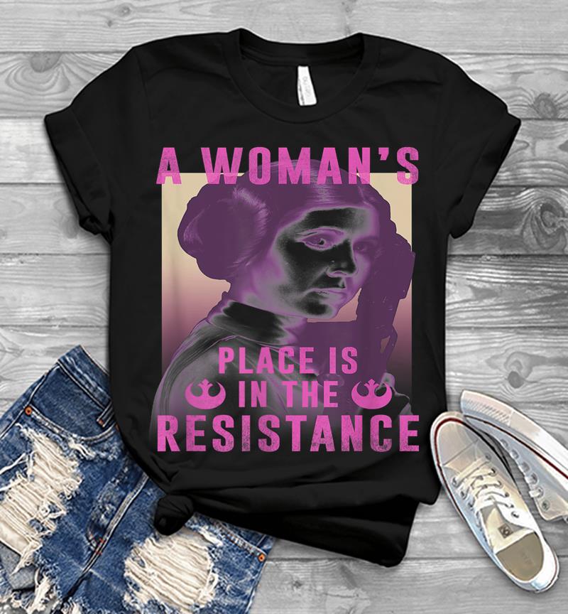 Star Wars Princess Leia Resistance Mens T-Shirt