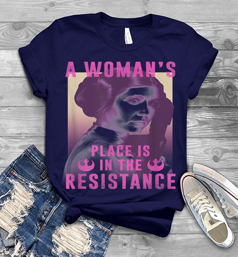 Inktee Store - Star Wars Princess Leia Resistance Mens T-Shirt Image