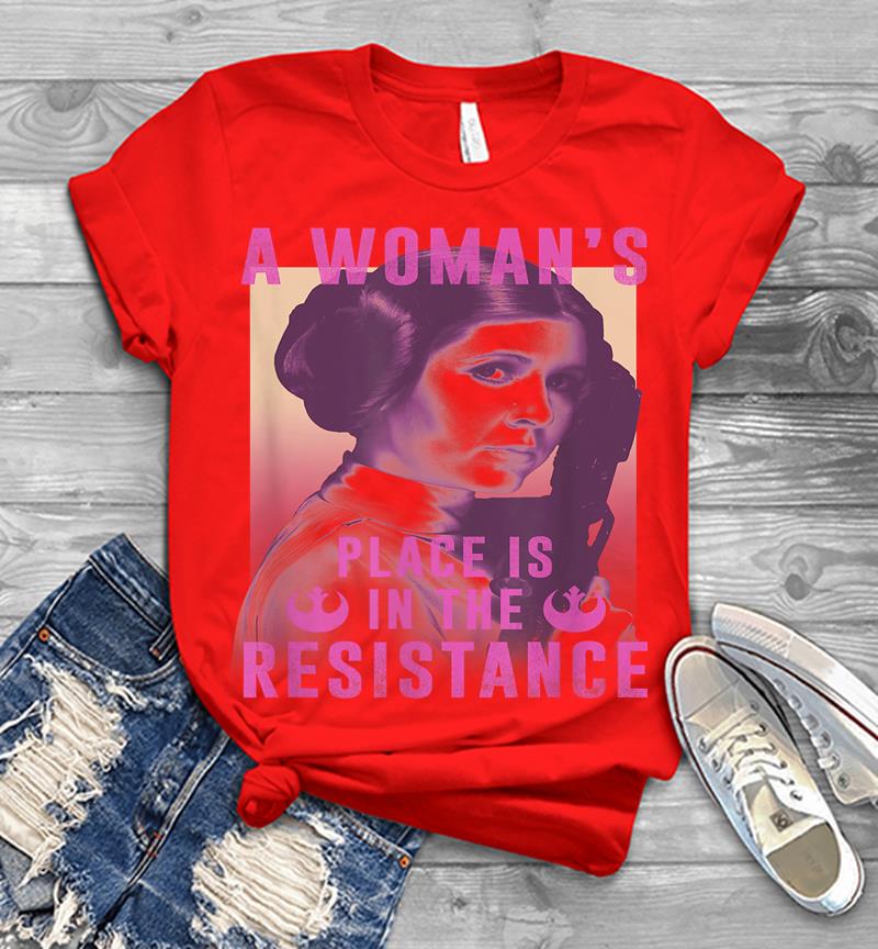 Inktee Store - Star Wars Princess Leia Resistance Mens T-Shirt Image