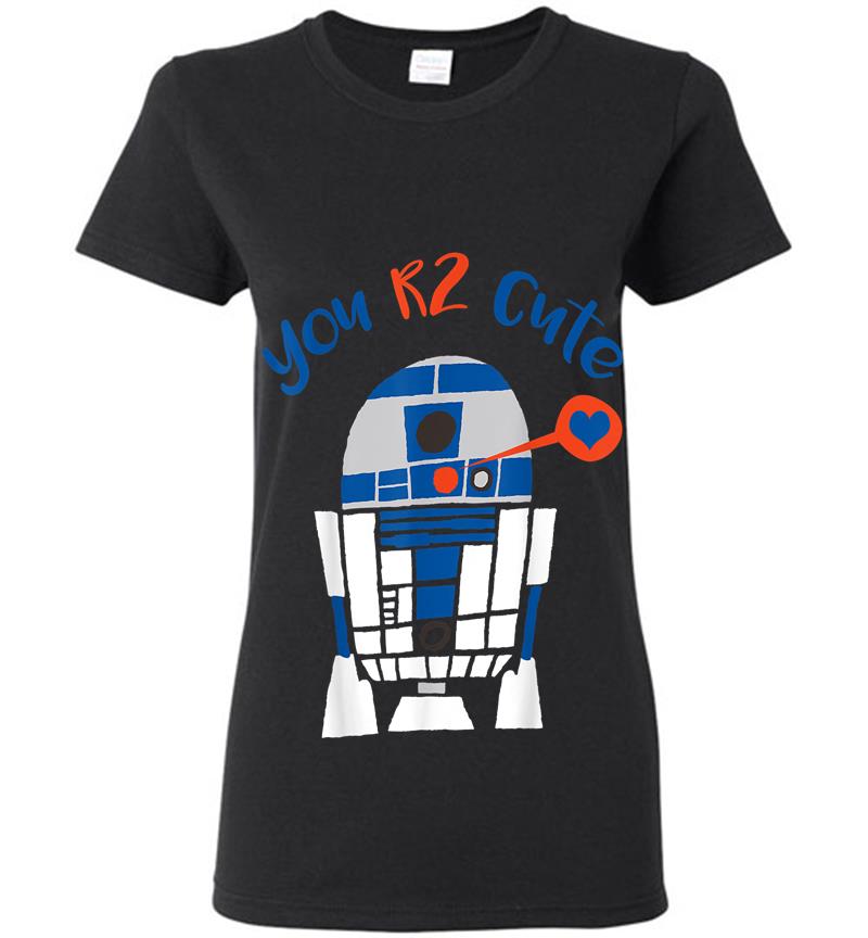 Star Wars R2-D2 Too Cute Valentine'S Day Graphic Womens T-Shirt