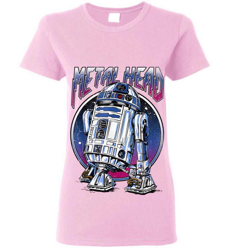 Inktee Store - Star Wars R2D2 Metal Head Vintage Graphic Z2 Women T-Shirt Image