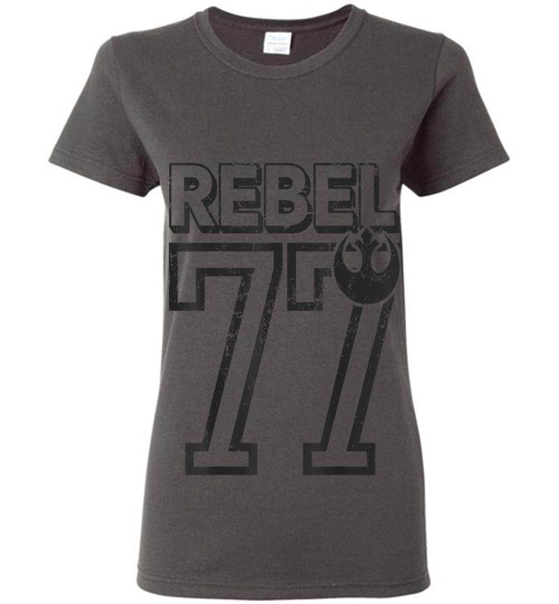 Inktee Store - Star Wars Rebel 77 Classic Tribute Womens T-Shirt Image