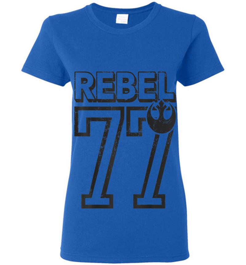 Inktee Store - Star Wars Rebel 77 Classic Tribute Womens T-Shirt Image