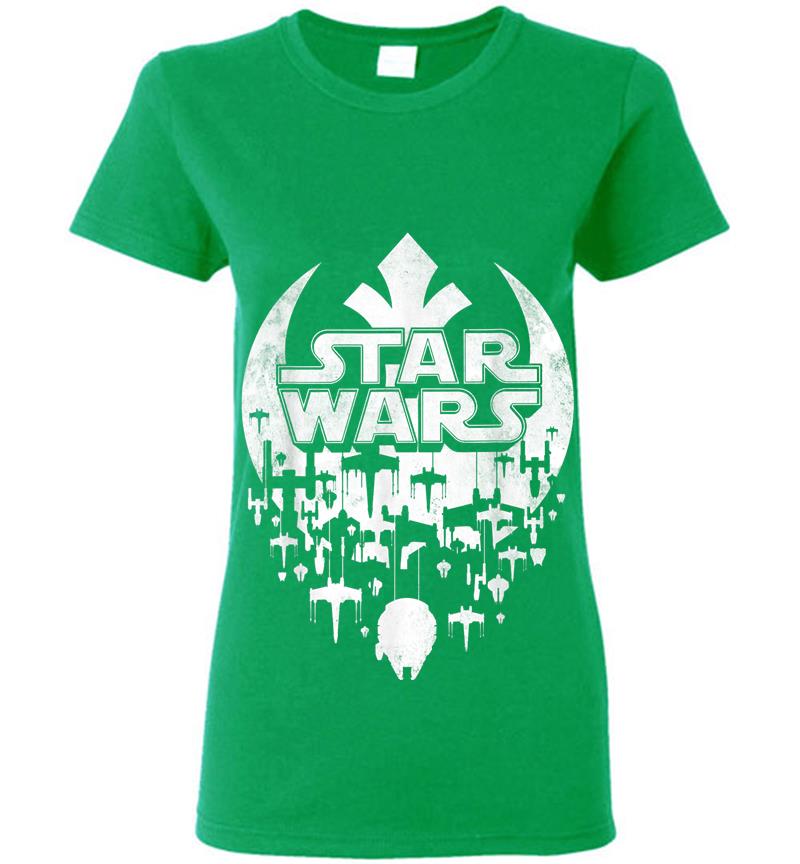 Inktee Store - Star Wars Rebel Chandelier Logo Womens T-Shirt Image