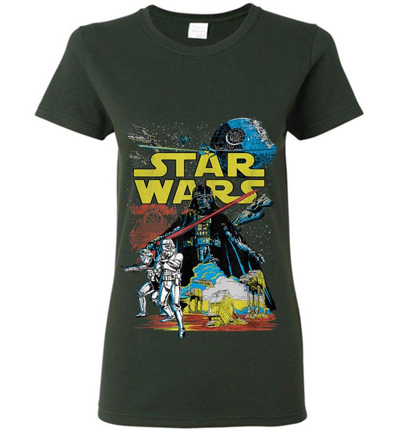Inktee Store - Star Wars Rebel Classic Poster Womens T-Shirt Image