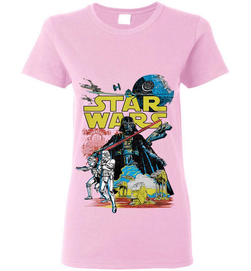 Inktee Store - Star Wars Rebel Classic Poster Womens T-Shirt Image
