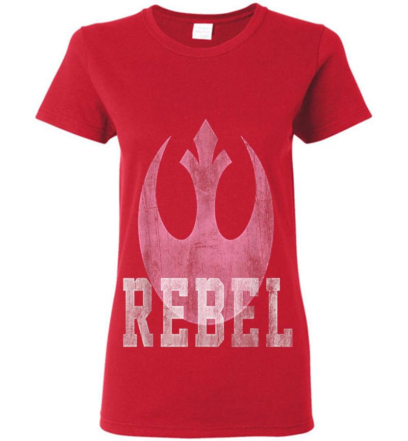 Inktee Store - Star Wars Rebel Desert Lace Womens T-Shirt Image