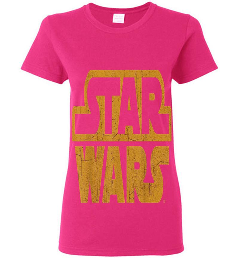 Inktee Store - Star Wars Rebels Orange Vintage Retro Logo Graphic Womens T-Shirt Image