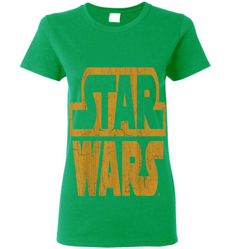 Inktee Store - Star Wars Rebels Orange Vintage Retro Logo Graphic Womens T-Shirt Image