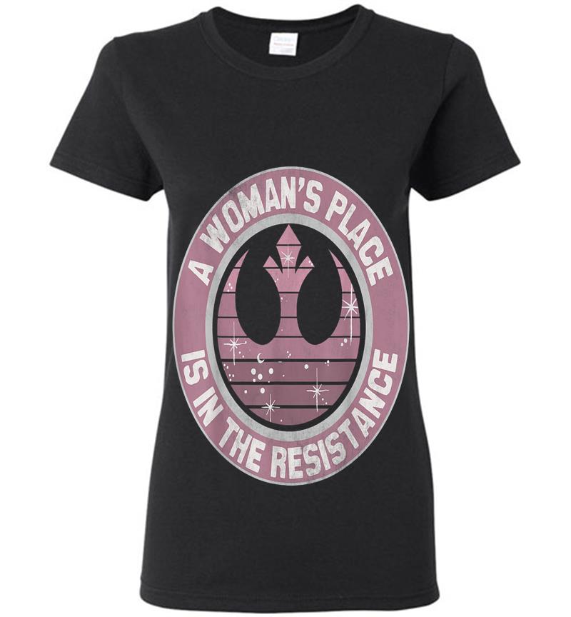Star Wars Resistance Galaxy Crest Womens T-Shirt