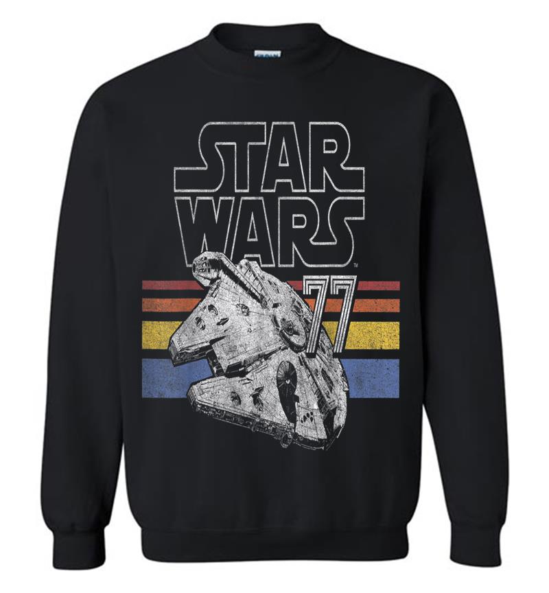 Star Wars Retro Falcon Stripes Sweatshirt