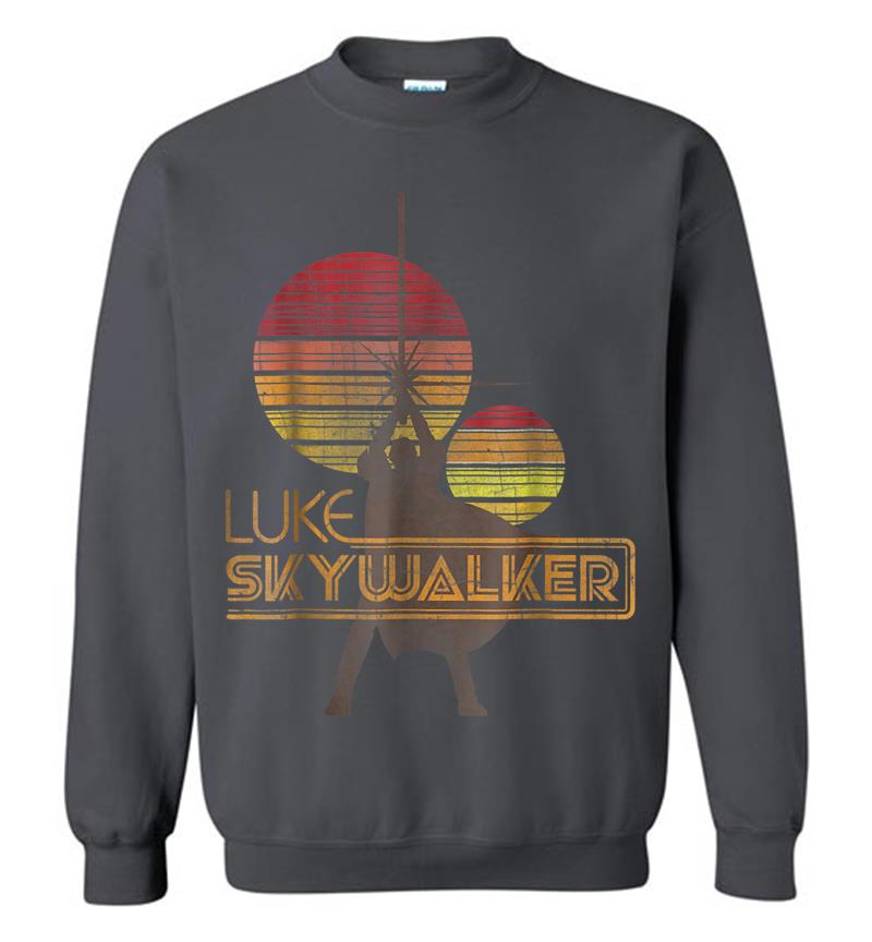 Inktee Store - Star Wars Retro Luke Skywalker Silhouette Suns Sweatshirt Image