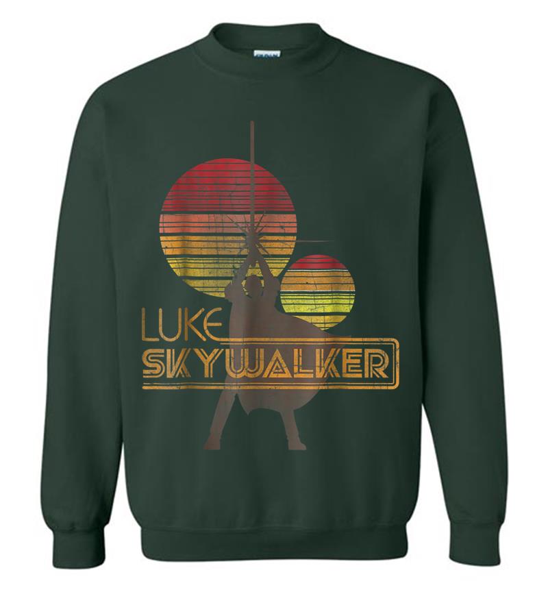 Inktee Store - Star Wars Retro Luke Skywalker Silhouette Suns Sweatshirt Image