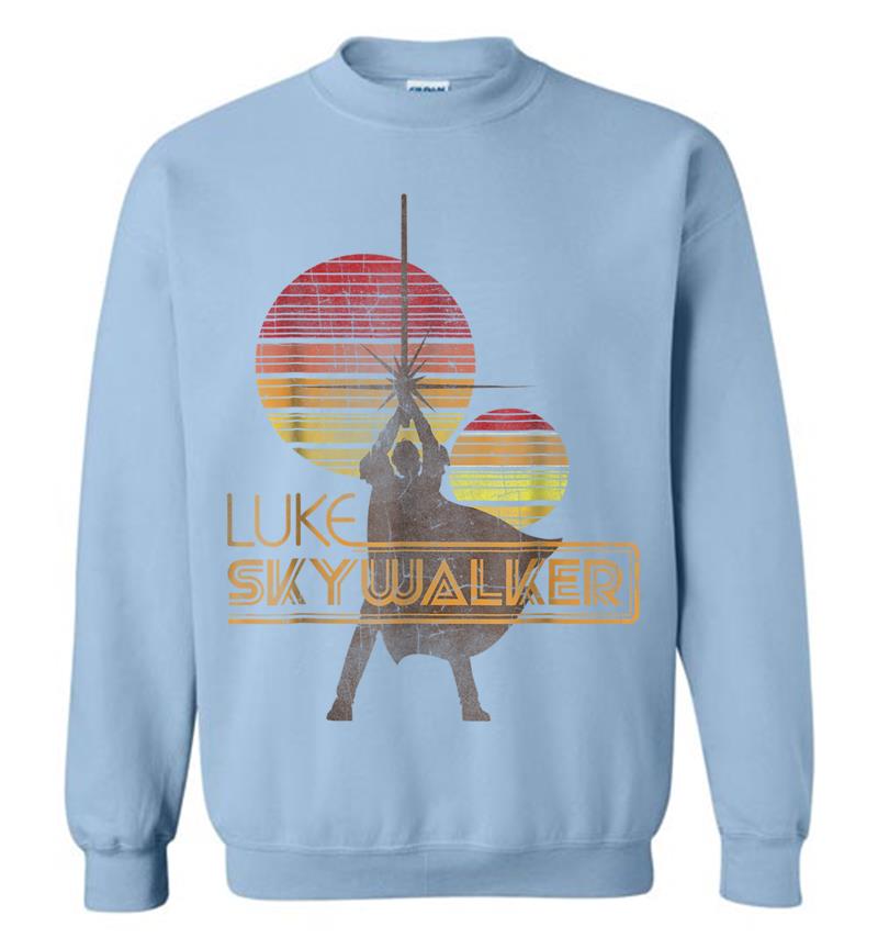 Inktee Store - Star Wars Retro Luke Skywalker Silhouette Suns Sweatshirt Image