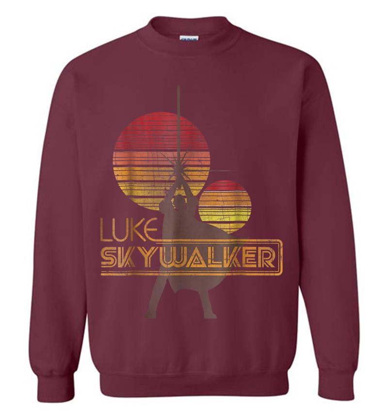 Inktee Store - Star Wars Retro Luke Skywalker Silhouette Suns Sweatshirt Image