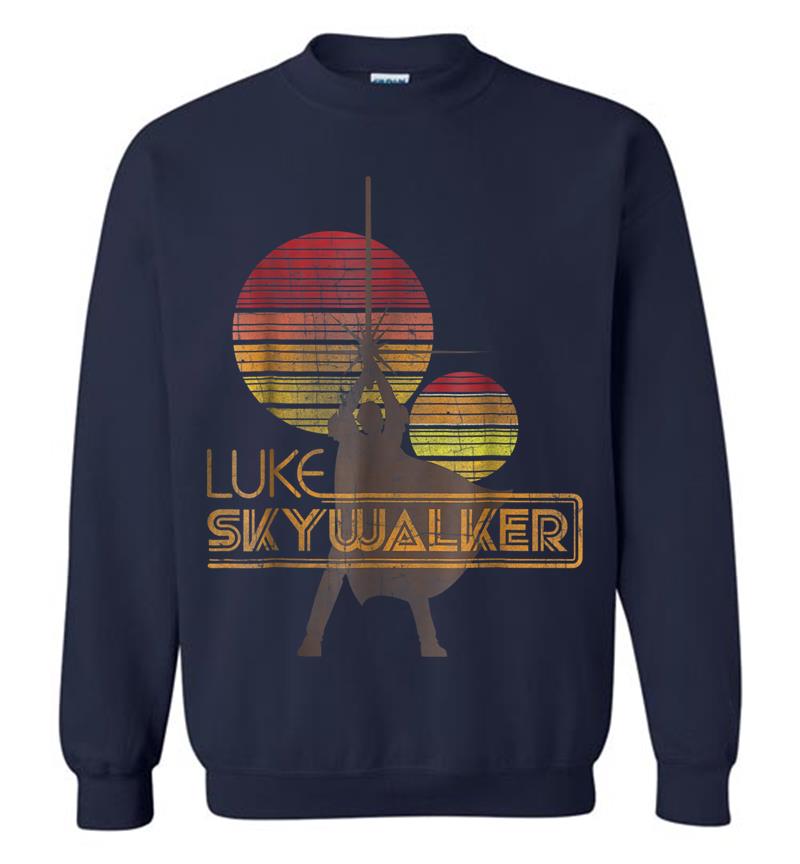 Inktee Store - Star Wars Retro Luke Skywalker Silhouette Suns Sweatshirt Image