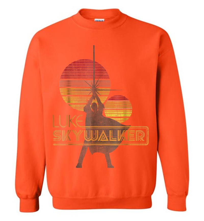 Inktee Store - Star Wars Retro Luke Skywalker Silhouette Suns Sweatshirt Image