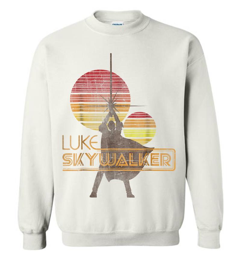 Inktee Store - Star Wars Retro Luke Skywalker Silhouette Suns Sweatshirt Image