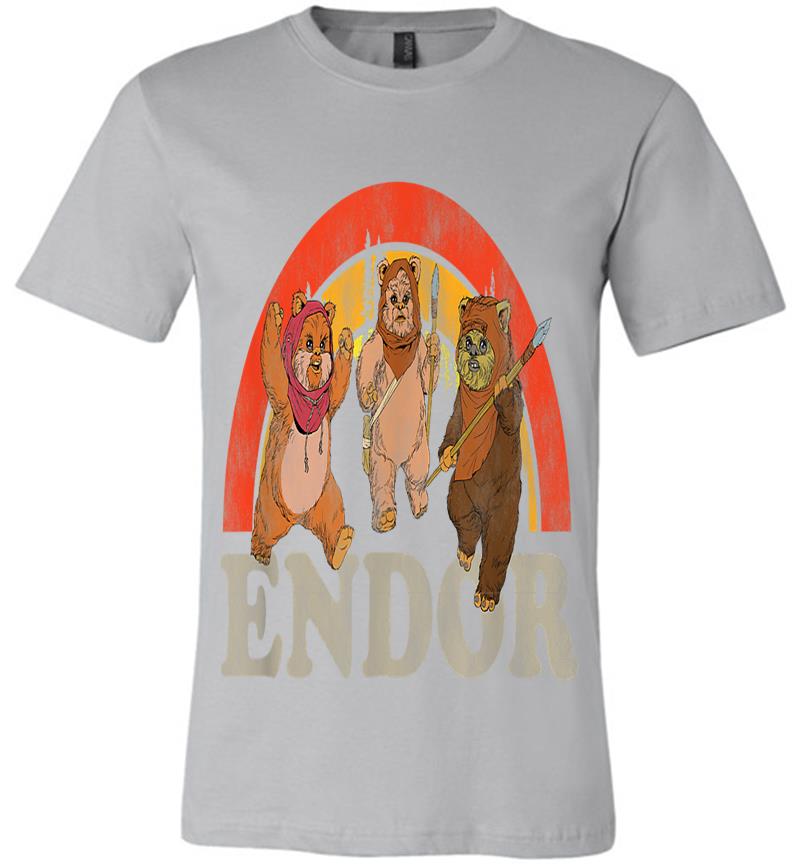Inktee Store - Star Wars Return Of The Jedi Cute Ewoks Endor Retro Premium T-Shirt Image